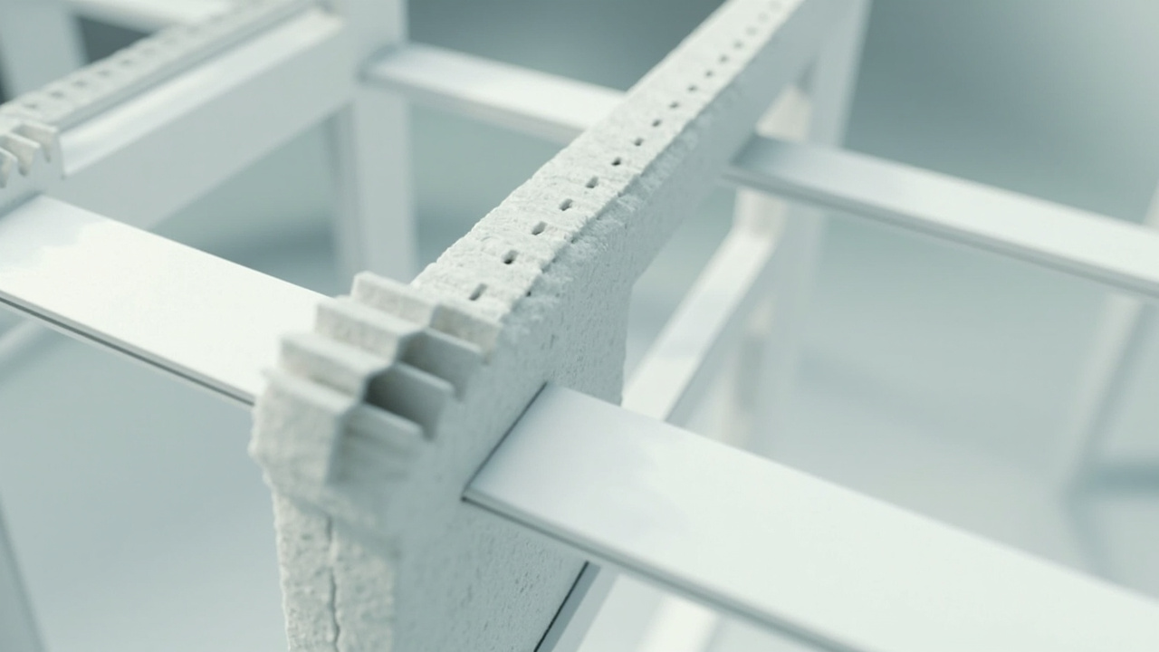 Imagen generada por IA con el prompt: 3D-printed three-sided zipper transitioning a soft flexible structure into a rigid triangular beam, studio lighting, technical photography, neutral background, clean editorial style