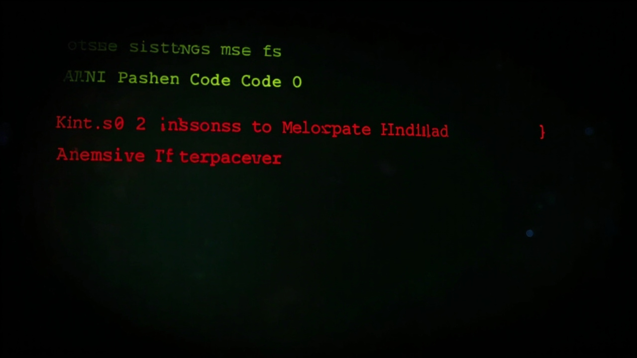 Imagen generada por IA con el prompt: Retro CRT terminal screen displaying colorful ANSI escape codes: bold red and green text, a moving progress bar, and cursor positioning, dark background with soft phosphor glow, no text or logos