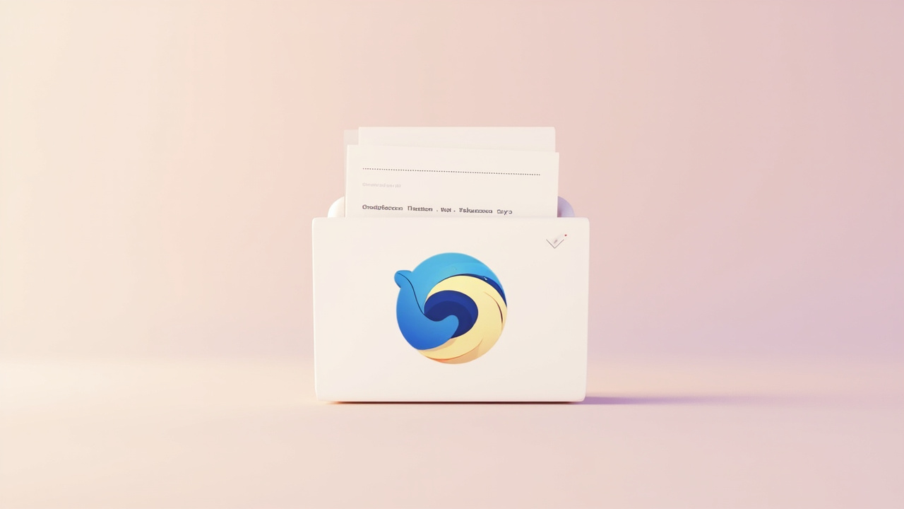 Imagen generada por IA con el prompt: Minimal flat illustration of a tidy Linux home folder, with a sneaky empty 'thunderbird' folder being removed by a small script, soft pastel colors, clean terminal aesthetic