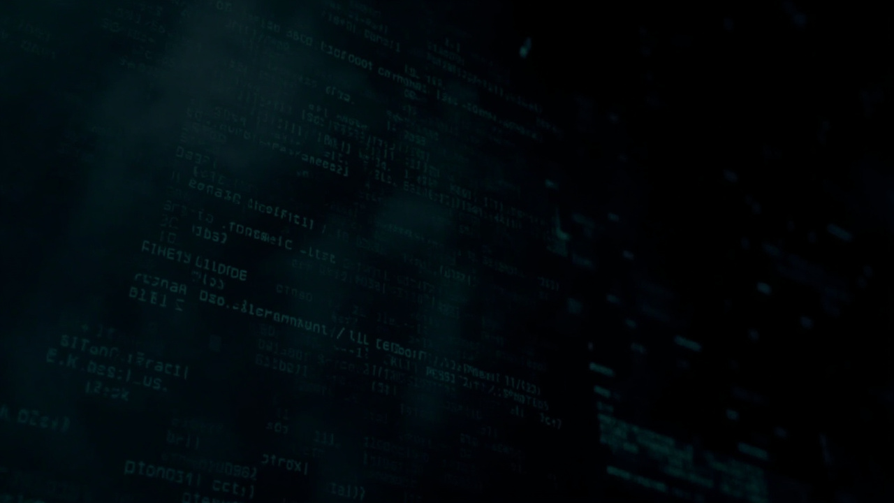 Imagen generada por IA con el prompt: Dark terminal screen displaying hex dumps and filesystem debugging output, code snippets scattered, technical investigation atmosphere, no readable text