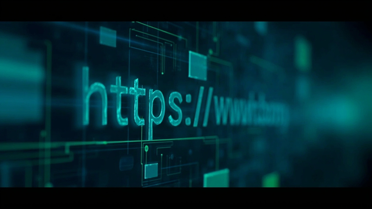 Imagen generada por IA con el prompt: Abstract digital fingerprint composed of browser window silhouettes and floating HTTP header text, dark blue background with cyan and green circuit-like accents, technical editorial style