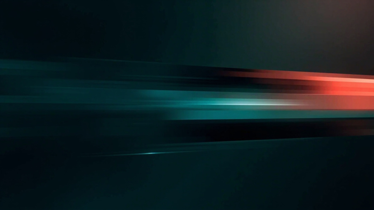 Imagen generada por IA con el prompt: Abstract stacked geometric layers drifting at different speeds across the screen, evoking depth and motion. Modern flat design, dark gradient background with vibrant teal and coral accents, clean and minimal.