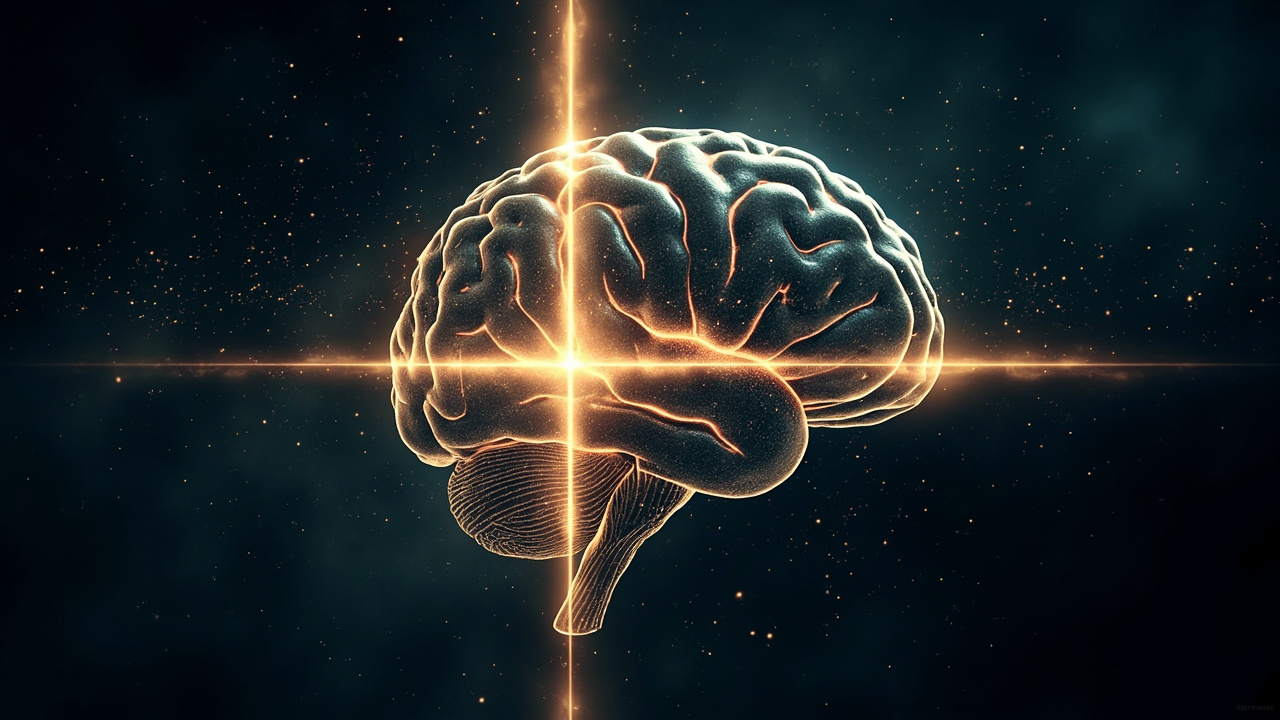 Imagen generada por IA con el prompt: A symbolic editorial illustration of a glowing AI brain intertwined with a cross, representing the intersection of technology and religion. No faces, logos, or text. Abstract and thought-provoking style.