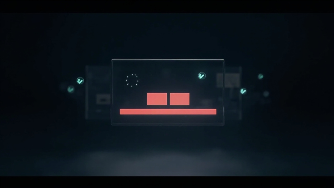 Imagen generada por IA con el prompt: Minimalist browser window interface showing a shield icon blocking ad elements, with green checkmarks and a red banner placeholder hidden behind it, dark theme, clean editorial illustration style.